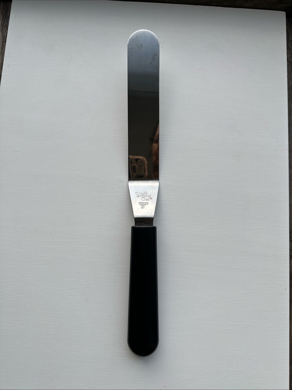 The Pampered Chef Offset Spatula Frosting Spreader  #1646 Stainless Steel 13".